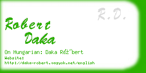 robert daka business card